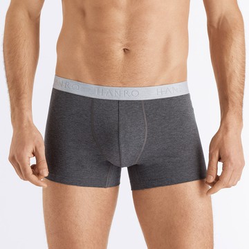 【HANRO】Cotton Essentials貼身四角男內褲S-XL(混灰)