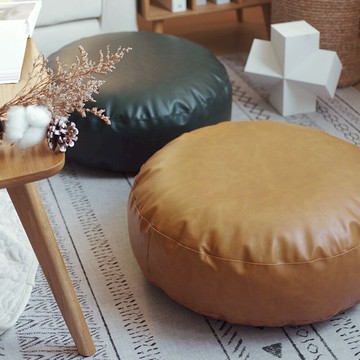 皮質地上坐墊日式蒲團懶人坐墊榻榻米墊子北歐飄窗加厚坐墩免洗