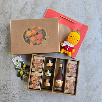 桔鋒禮盒L23(金桔系列+金桔果醬50g*3入+自選搭配)-附提袋