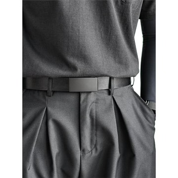 簡約無牙平滑扣皮帶男 休閑百搭西裝男款褲腰帶 年輕人潮男士褲帶