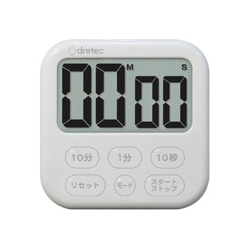 日本 dretec 大螢幕 時間 定時器 Shabon 6 日本按鍵 白色 /台 T-637