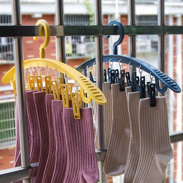 多夾子襪子夾晾衣架帶夾曬襪子神器掛襪子架家用掛衣無痕衣服撐子