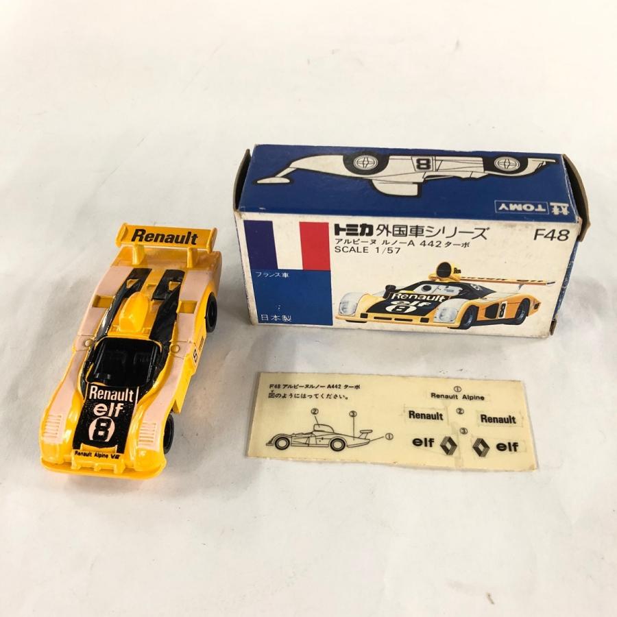 絶版 トミカ 青箱 1/57 アルピーヌ ルノー A442ターボ ミニカー