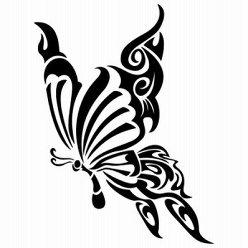車 バイク かっこいい ステッカー 蝶 バタフライ トライバル 12 左向き カッティングステッカー 全12色 おしゃれ 個性 傷 キズ隠し ボデ 通販 Lineポイント最大1 0 Get Lineショッピング