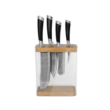 GT universal knife block / 碳化竹磁力通風刀座（適用所有刀款）