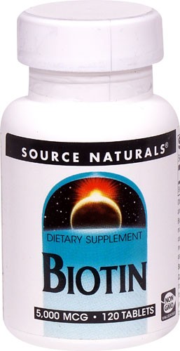 Source Naturals Biotin 5000 mcg - 120 Tablets