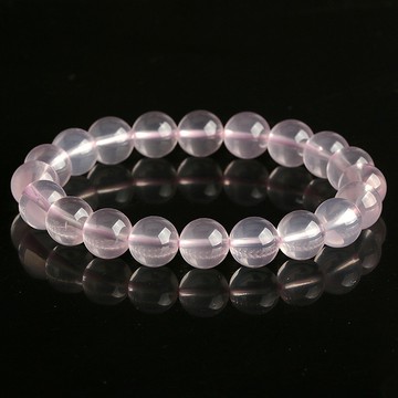 【藏寶】天然星光粉水晶/星光效應明顯水晶手鍊/水晶手串