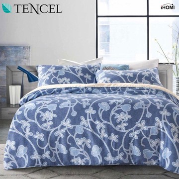 【iHOMI 愛好眠】100%天絲/加大兩用被床包四件組- 瓷花牆 sale