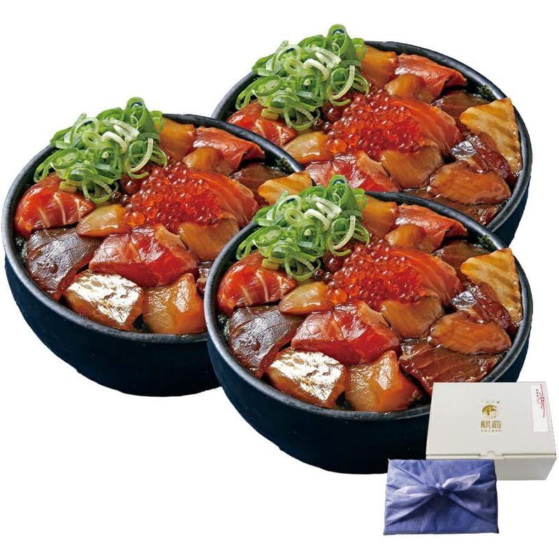 お歳暮・冬ギフト魚介6種の海鮮づけ丼（3人前）神戸中央市場の海鮮丼