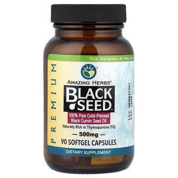 Amazing Herbs, 黑籽™，90 粒軟膠囊膠囊