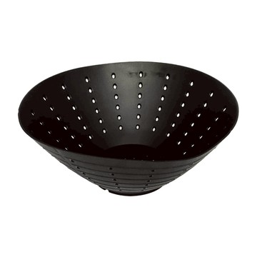 SHIMOYAMA 矽膠碗狀濾網 黑色  18 x 7.5cm  1個