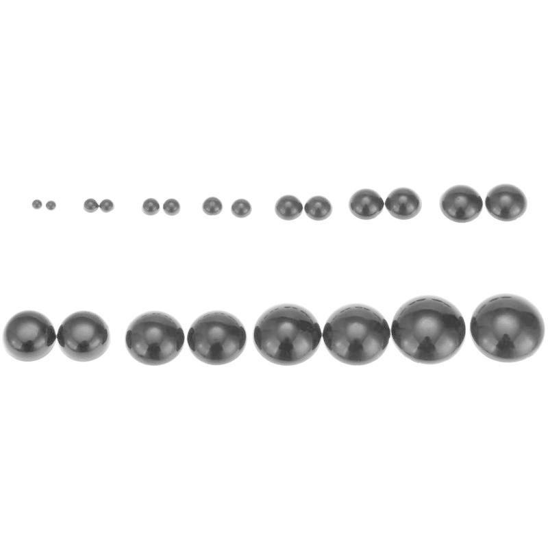 200個入り ボタン 目玉 黒目 人形 アイ 貼り付け ぬいぐるみ目 接着タイプ おもちゃ 動物 手作り 子供 装飾 手芸パーツ DIY