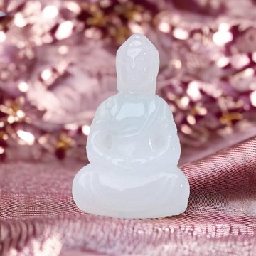 冰糯種翡翠釋迦摩尼佛吊飾 | 天然緬甸玉翡翠A貨 | 送禮