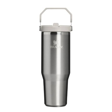 STANLEY 經典系列 IceFlow 手提吸管杯2.0 0.88L / 鋼鐵灰