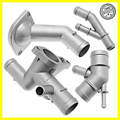 送料無料 Aluminum Coolant Flange Upgrade Kit for VW MK4 Golf Jetta GLI GTI TT 337 1.8T (Cooling Hose Flange+Coolant T-Fitting+Thermostat Housing
