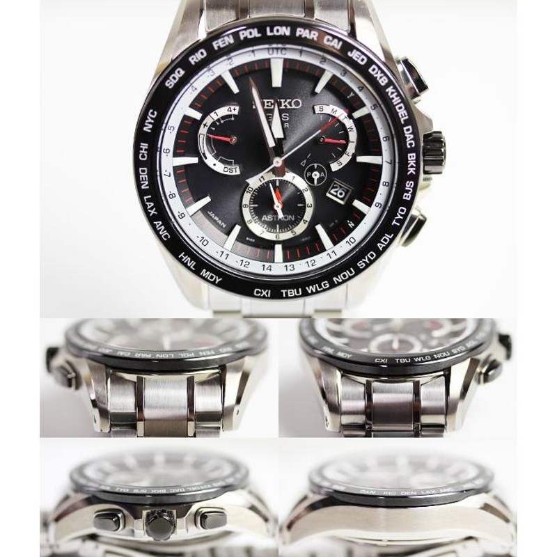 セイコー SEIKO アストロン ASTRONGPSソーラー デュアルタイム メンズ腕時計SBXB051 8X53-0AD0-2 中古 あすつく  MT2289 | LINEショッピング