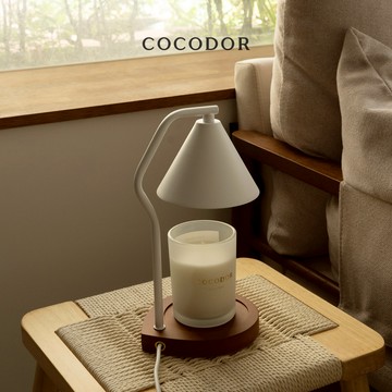 【COCODOR】可調光暖心木座融燭燈 (不含蠟燭)
