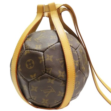 LOUIS VUITTON LV 路易威登 棕色 原花 帆布 足球 M99054 【二手名牌BRAND OFF】