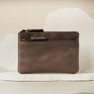 E7TH. 真皮雙層零錢包(075073cl)