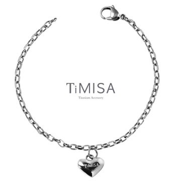 TiMISA《鈦真心動感》純鈦手鍊(S)