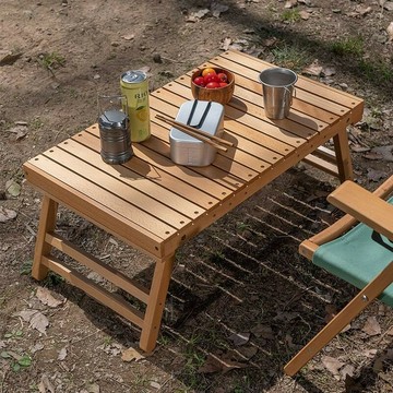 免運附發票 快速出貨 戶外木桌便攜折疊桌露營燒烤小桌子自駕游置物架餐桌可折疊旅行 PPP1111