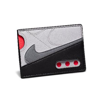 Nike 錢包 Icon Air Max 90 Card Wallet 灰 紅 卡片夾 皮夾 N100974006-8OS