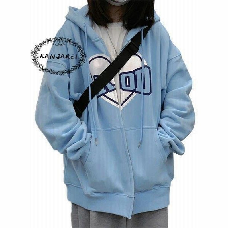 トレーナー レディース パーカー 長袖トレーナー スウェット パーカー ジップアップ 秋服 秋服トレーナー ロゴ 可愛い 韓国ファッション 通販 Lineポイント最大0 5 Get Lineショッピング