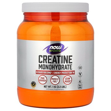 NOW Foods, 運動，一水肌酸，純粉劑，2.2 磅（1 千克）