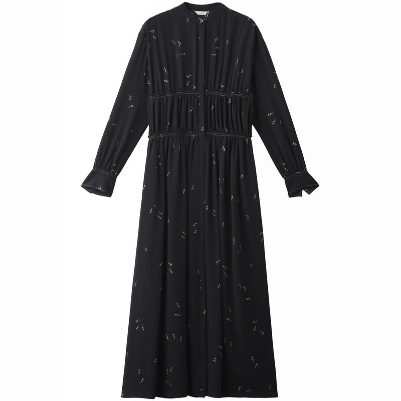 Clane クラネ Sprinkle Flower Stitch One Piece ワンピース レディース ネイビー 1 通販 Lineポイント最大1 0 Get Lineショッピング