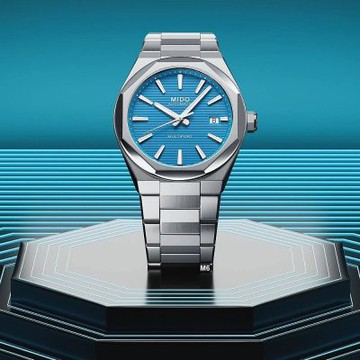 MIDO美度 新春款 先鋒Multifort 8 One Crowns八角形藍面40㎜ M6(M0555071104100)