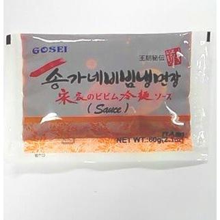 韓国食品　激辛　宋家のビビム冷麺ソース　60ｇ（1人前）、王朝秘伝、韓国本場の冷麺を味わえる♪