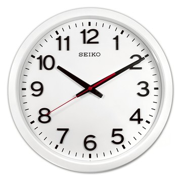 Seiko 精工 靜音掛鐘 QXA732W  白色