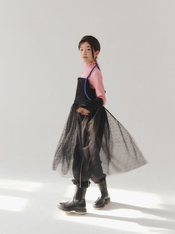 Cloud Polyester Versatile Dress [Black]