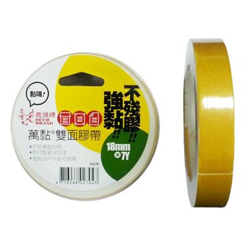 【文具通】Deer Brand 四維 鹿頭牌 18mm雙面布膠帶6.4M DSS7B E1030525【APP滿額下單10%點數(單一帳號最高5000點)】1/31止