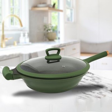 美國製Phantom Chef 陶瓷強化不沾深形炒鍋-32cm-1支