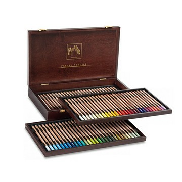 CARAN d'ACHE 瑞士卡達 專家級粉彩鉛筆 84色 木盒 /盒 788.484｜領券最高折$220