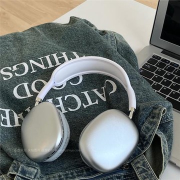 不想失業ins博主同款頭戴式藍牙耳機高顏值穿搭電腦通用學生耳機