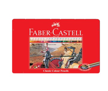 德國 Faber-Castell 輝柏 115846 油性彩色鉛筆 (鐵盒) (36色)【APP滿額下單10%點數(單一帳號最高5000點)】1/31止