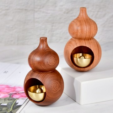 【命運好好玩】湯鎮瑋- 烏檀葫蘆黃銅門鈴(2入)