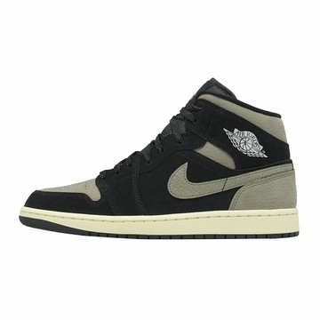 Nike 休閒鞋 Air Jordan 1 Mid SE 男鞋 黑 棕 喬丹 AJ1 IB7110-002