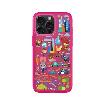 iPhone 15 Pro Max Clear 粉漾桃 - Walt Disney Animation Studios - 動物方城市 - 經典