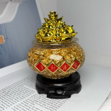 滿滿元寶財滿滿💰 金箔元寶聚寶盆 🎁自用送禮兩相宜 滿載元寶招財進寶樣式 招財進寶 聚寶盆 金箔聚寶盆