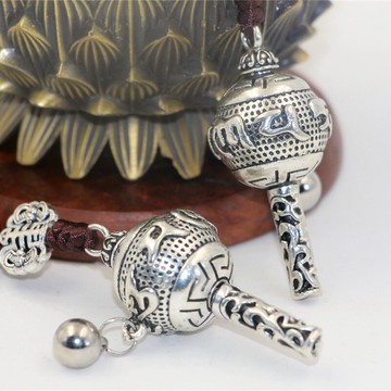 西藏特色轉經筒吊墜汽車包包家居掛件轉運保平安轉經輪掛墜配飾品