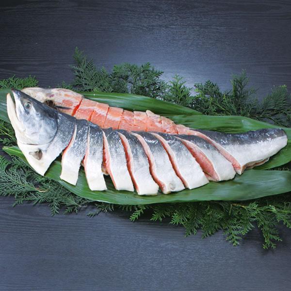 北海道産銀毛新巻鮭姿切身　７１０２