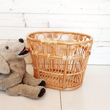 藤編臟衣籃收納筐家用收納籃酒店浴室毛巾編織籃臟衣簍玩具收納籃