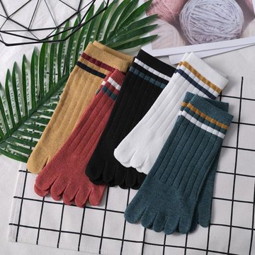 夏款五指襪女學院短筒棉質可愛分趾襪短襪五趾襪復古ins潮襪