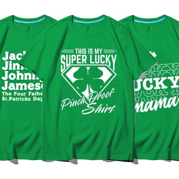 St. Patrick's Day圣帕特里克節綠色節愛爾蘭衣服表演服裝T恤