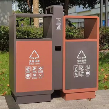 戶外垃圾桶 不銹鋼 室外果皮箱 公園景區環衛 大號公共分類垃圾箱商用