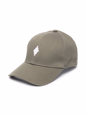 Marcelo Burlon County Of Milan Kids - embroidered-logo baseball cap - kids - Cotton - One Size - Green
