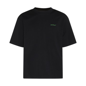 Off-white - Black And Green Cotton T-shirt